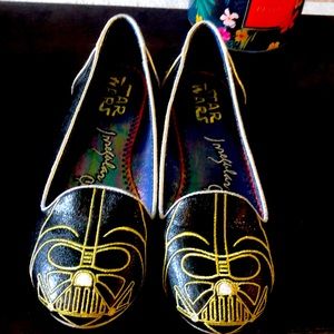 Irregular choice Disney Dark Vader flats size 7